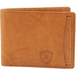 Keviv Men Casual Tan Genuine Leather Wallet - Mini (10 Card Slots) - Handbags | Buy online on ZillyBuy