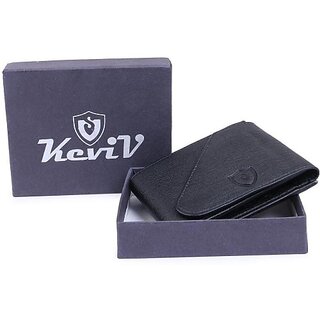 Keviv Men Casual Black Artificial Leather Wallet - Mini (1 Card Slot) - Handbags | Buy online on ZillyBuy