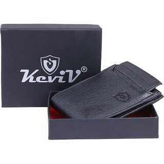 Keviv Men Casual Black Artificial Leather Wallet - Mini (5 Card Slots) - Handbags | Buy online on ZillyBuy
