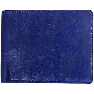 Keviv Men Casual Blue Genuine Leather Wallet - Mini (10 Card Slots) - Handbags | Buy online on ZillyBuy