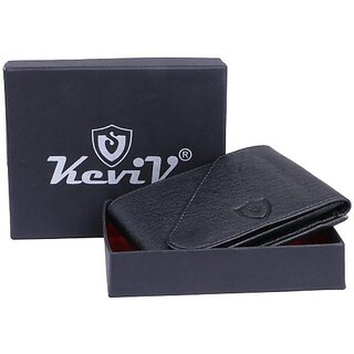 Keviv Men Black Artificial Leather Wallet - Mini (10 Card Slots) - Handbags | Buy online on ZillyBuy