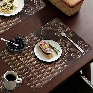 M/S Revaxo Rectangular Pack Of 6 Table Placemat (Multicolor, Pvc)