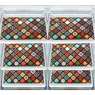 M/S Revaxo Rectangular Pack Of 6 Table Placemat (Multicolor, Pvc)