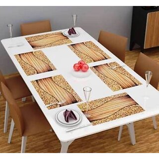 M/S Revaxo Rectangular Pack Of 6 Table Placemat (Multicolor, Pvc)