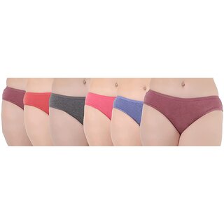 Elegant Kids LOVING CARE Pack of 6 panty Women Bikini Multicolor Panty(BRZ0024) 2025 at ShopCirc