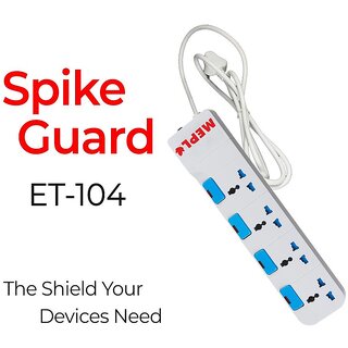 MEPL Spike Guard with 4 socket - Electricals | Buy online on ZillyBuy