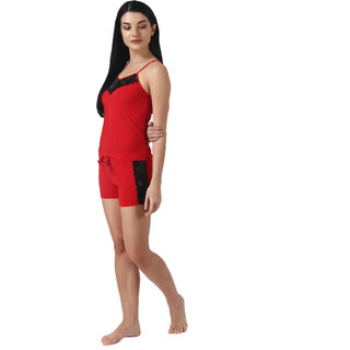 Kismat Fashion Sexy & Stylish Top & Shrt Set With Lace work