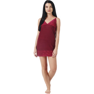 Kismat Fashion Sext &  Stylish Short babydoll Nighty With Lace Work