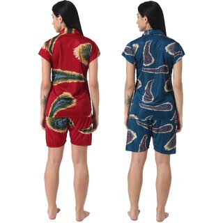 Kismat Fashion Stylish Top & Short Set Pack Of Two
