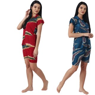 Kismat Fashion Stylish Top & Short Set Pack Of Two