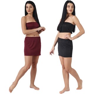 Kismat Fashion Sexy & Stylish New Top & Skirt Set Pack Of Two
