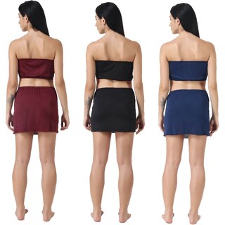 Kismat Fashion Sexy & Stylish New Top & Skirt Set Pack Of Three