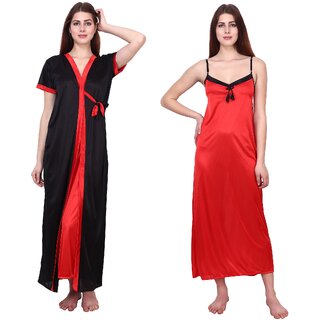 Kismat Fashion Sexy & Stylish Women Nighty Wth Robe