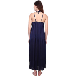 Kismat Fashion Sexy & Stylish Women Long Robe With Nighty & Bra With Panty Set