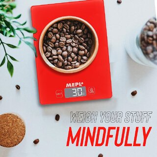 Mepl Kitchen Weighing Scale Red - Hardware, Tools and Home Safety | Buy online on ZillyBuy