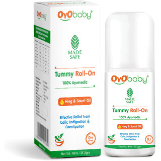 oyo baby tummy roll on for baby quick relief from colic gashing saunf 40 ml