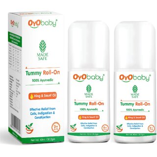 oyo baby tummy roll on for baby quick relief from colic gashing saunf 40 ml pack of 2