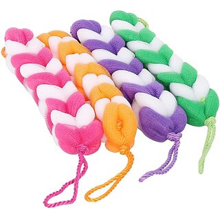 Global Gifts Loofah (Pack Of 4, Multicolor) Global Gifts Loofah (Pack Of 4, Multicolor)