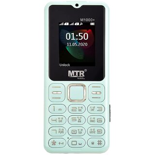 MTR M1000 (Dual Sim, 1.4 Inch Display, 1100 mAh Battery, Light Green) - Mobile Phone | Buy online on ZillyBuy