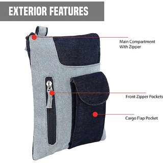 The Purani Jeans Girl's Sling Bag (Blue) - Handbags | Buy online on ZillyBuy