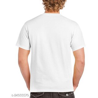 Sophisticated Men Polyester Blend White Short Sleeves Printed Tshirts 2025 at ShopCircuit | ONDC