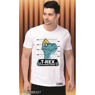 Best Men Poly Blend White Short Sleeves Printed Tshirts 2025 at ShopCircuit | ONDC