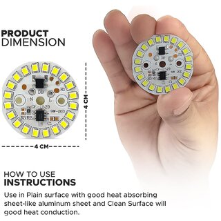 9 watt dob (Direct On Board 9w dob ) White Color LED Bulb Raw Material (pack of 10)