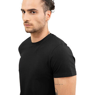 Premium Men Classic Black Round Neck T-Shirt: Comfortable and Stylish 2025 at ShopCircuit | ONDC