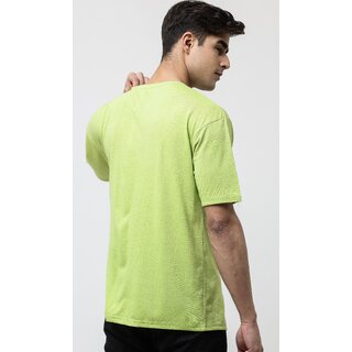Chic Men Leotude Men Green Printed Cotton Blend T-Shirt 2025 at ShopCircuit | ONDC