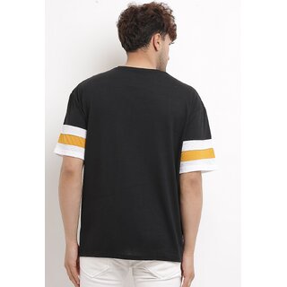 Latest Men Leotude Men Black Printed Cotton Blend Casual T-Shirt 2025 at ShopCircuit | ONDC