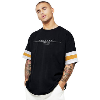 Luxurious Men Leotude Men Black Printed Cotton Blend Casual T-Shirt 2025 at ShopCircuit | ONDC