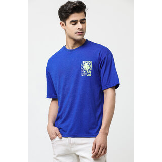 Affordable Men Leotude Men Blue Printed Cotton Blend T-Shirt 2025 at ShopCircuit | ONDC