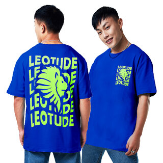 Latest Men Leotude Men Blue Printed Cotton Blend T-Shirt 2025 at ShopCircuit | ONDC