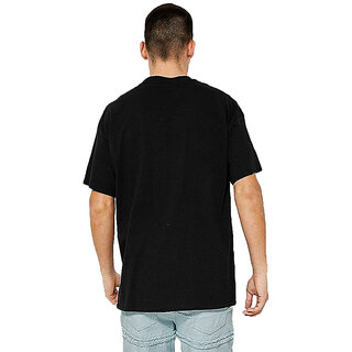 Luxurious Men Leotude Men Black Printed Cotton Blend T-Shirt 2025 at ShopCircuit | ONDC