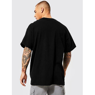 Modern Men Leotude Men Black Printed Cotton Blend T-Shirt 2025 at ShopCircuit | ONDC