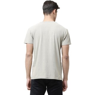 Elegant Men Leotude Men Grey Printed Cotton Blend Casual T-Shirt 2025 at ShopCircuit | ONDC