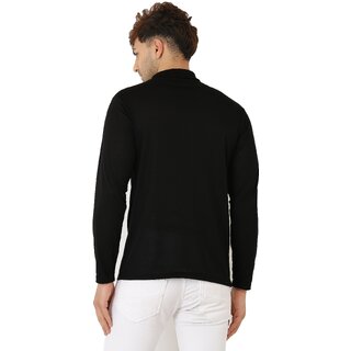 Trendy Men Leotude Men Black Solid Cotton Blend T-Shirt 2025 at ShopCircuit | ONDC