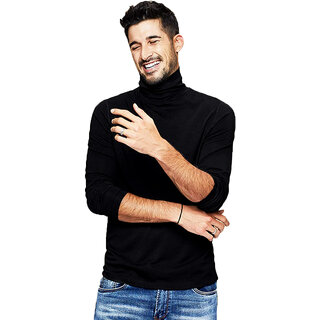 Exclusive Men Leotude Men Black Solid Cotton Blend T-Shirt 2025 at ShopCircuit | ONDC
