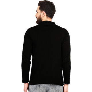 Exclusive Men Leotude Men Black Solid Cotton Blend T-Shirt 2025 at ShopCircuit | ONDC