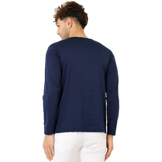 Modern Men Leotude Men Navy Printed Cotton Blend T-Shirt 2025 at ShopCircuit | ONDC