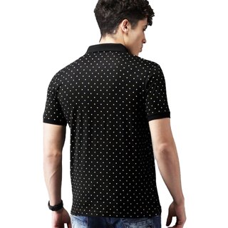 Latest Men Leotude Men Black Printed Cotton Blend Casual T-Shirt 2025 at ShopCircuit | ONDC