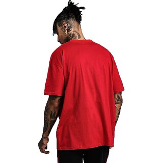 Sophisticated Men Leotude Men Red Printed Cotton Blend T-Shirt 2025 at ShopCircuit | ONDC