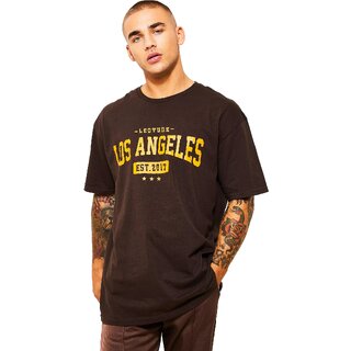 Trendy Men Leotude Men Brown Printed Cotton Blend T-Shirt 2025 at ShopCircuit | ONDC