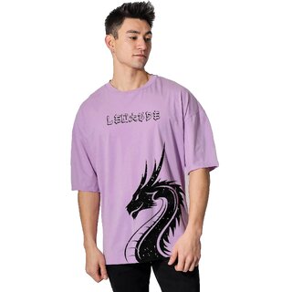 Latest Men Leotude Men Purple Printed Cotton Blend T-Shirt 2025 at ShopCircuit | ONDC