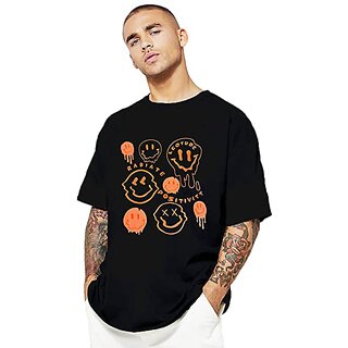 New Men Leotude Men Black Printed Cotton Blend T-Shirt 2025 at ShopCircuit | ONDC