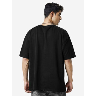 Trendy Men Leotude Men Black Printed Cotton Blend T-Shirt 2025 at ShopCircuit | ONDC