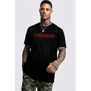 Modern Men Leotude Men Black Printed Cotton Blend T-Shirt 2025 at ShopCircuit | ONDC