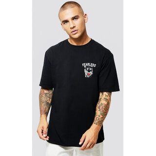 Latest Men Leotude Men Black Printed Cotton Blend T-Shirt 2025 at ShopCircuit | ONDC