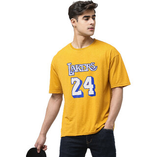 New Men Leotude Men Mustard Printed Cotton Blend T-Shirt 2025 at ShopCircuit | ONDC