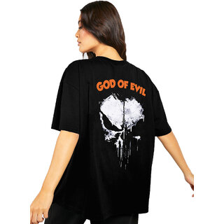 Top Women Leotude Black Printed Cotton Blend Round Neck Half Sleeve T-Shirts For Womens 2025 at 